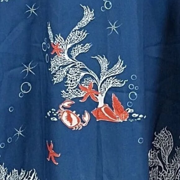 Voodoo Vixen Sea Print Flare Dress - Picture 7 of 8